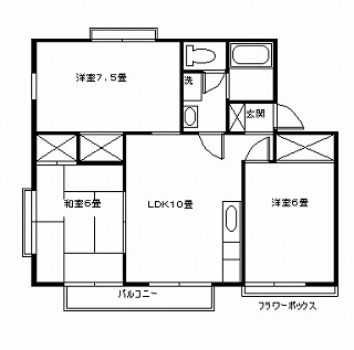 間取図、クリックで拡大します